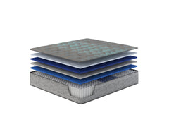 Restonic Comfort Care 11" Hybrid Mattress, Individual Pocketed Coil Mattress , Medium Comfort, Twin Extra Long