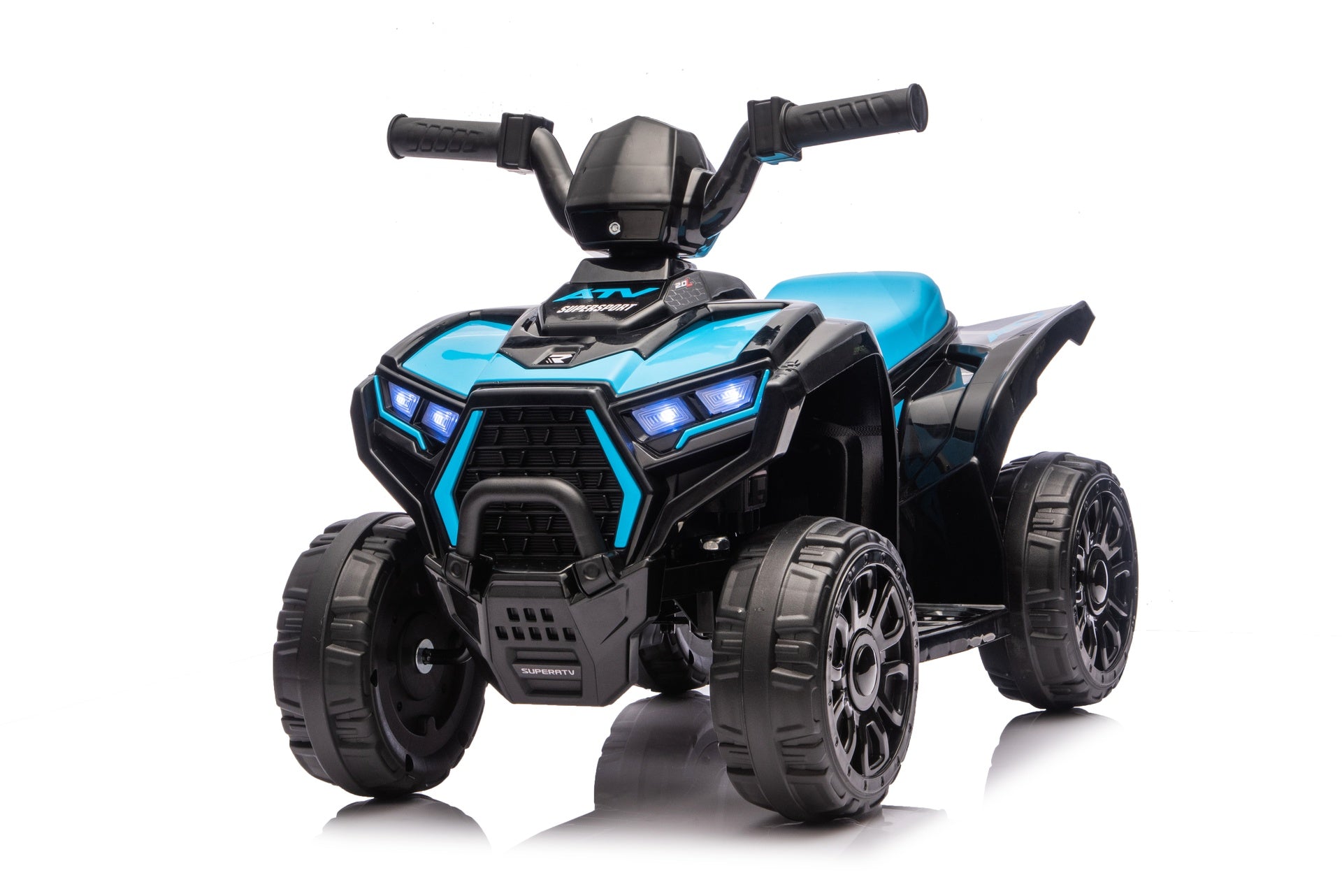 Ride On ATV, 6V Mini Off-Road Battery Powered Motorized Quad for Kids, Anti-Slip Wheels, RWD 4-Wheeler Electric Ride On Toy Car for Toddlers 3-5