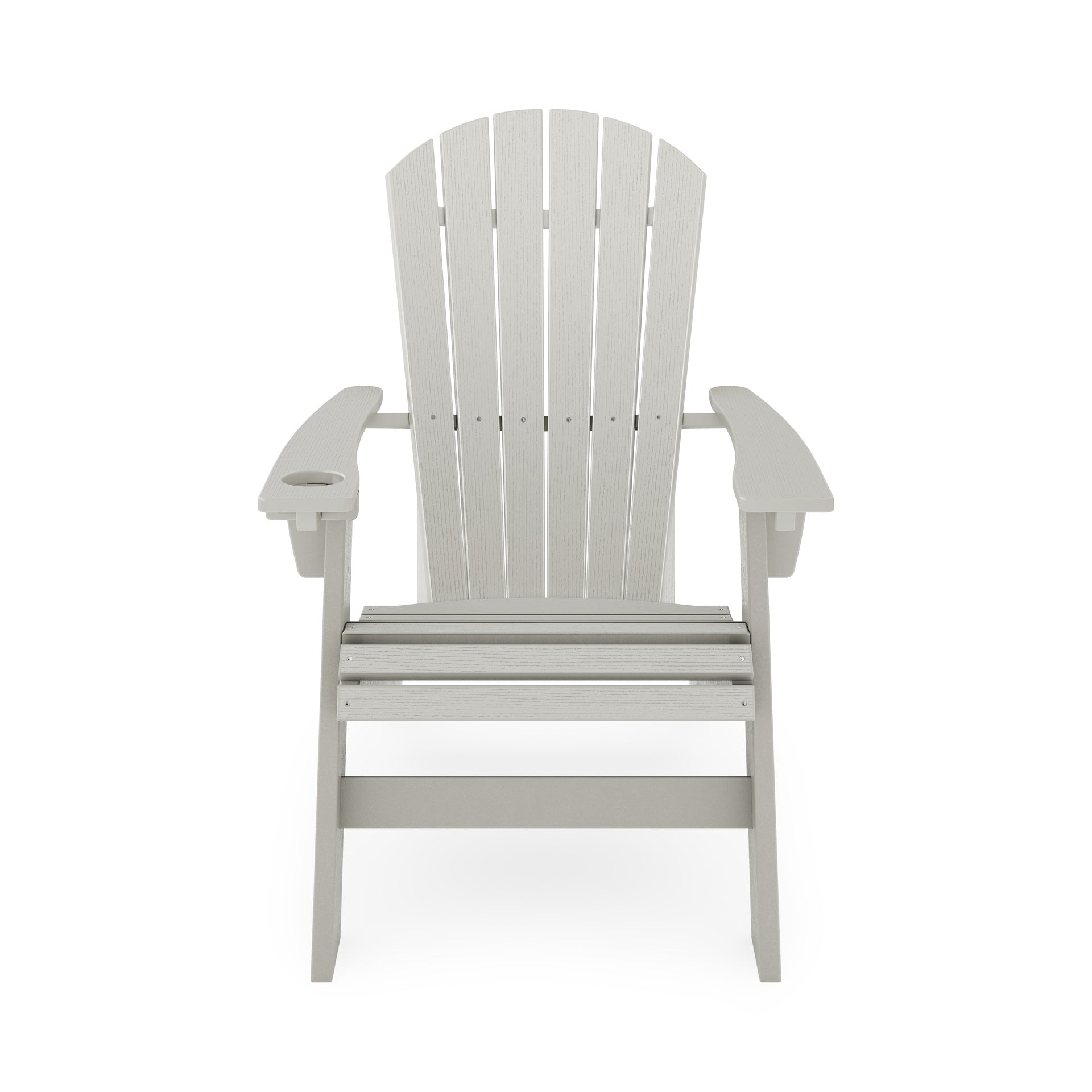 Dark Gray Adirondack Chair – Sturdy HDPE Poly Lumber for Poolside, Patio, and Garden Relaxation