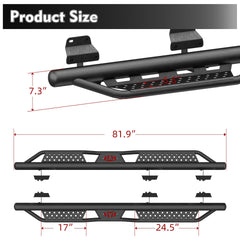 Boards SuperCrew Cab Compatible for 2015-2026 F150 & 2017-2025 Ford F250 F350 Super Duty Crew Cab Side Step (4 Full Size Doors)