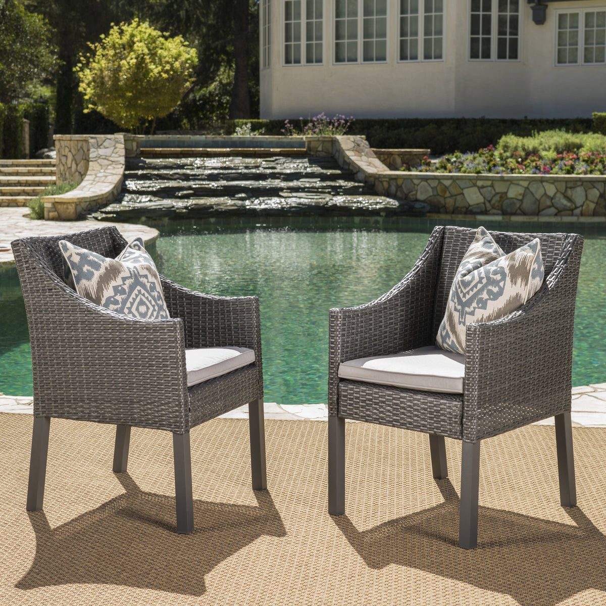 ANTIBES DINING CHAIR-GREY