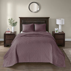 Reversible Bedspread Set Purple King