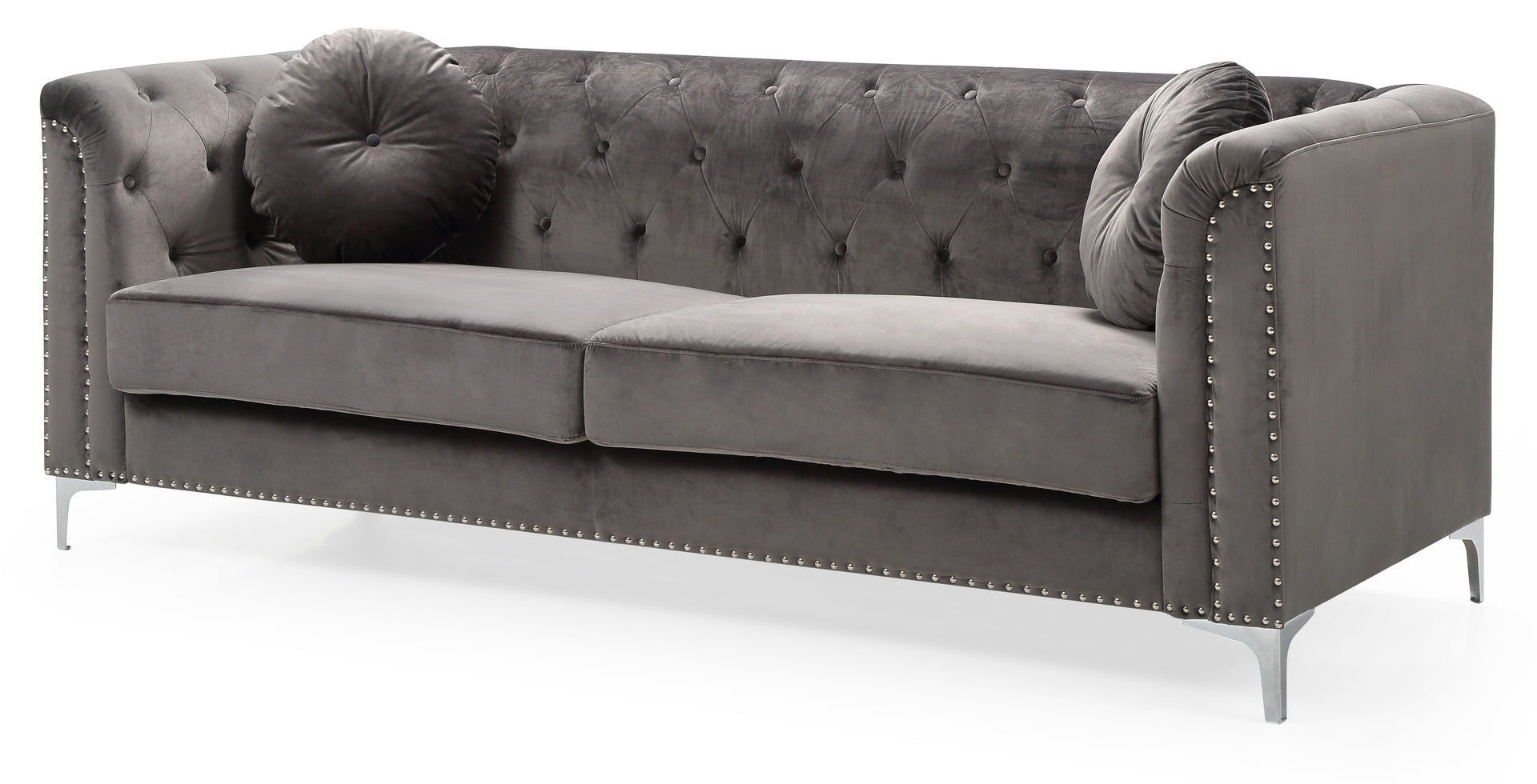 Elegant Contemporary Dark Gray Sofa