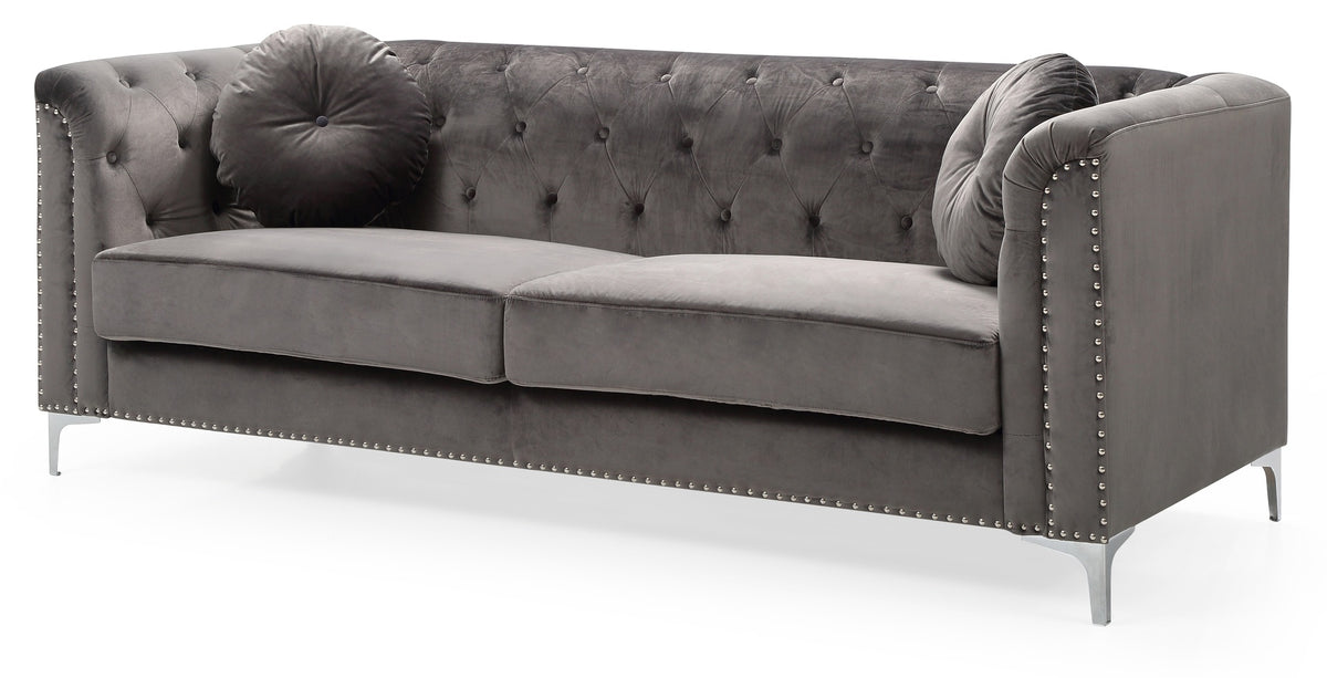 Elegant Contemporary Dark Gray Sofa