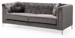 Elegant Contemporary Dark Gray Sofa