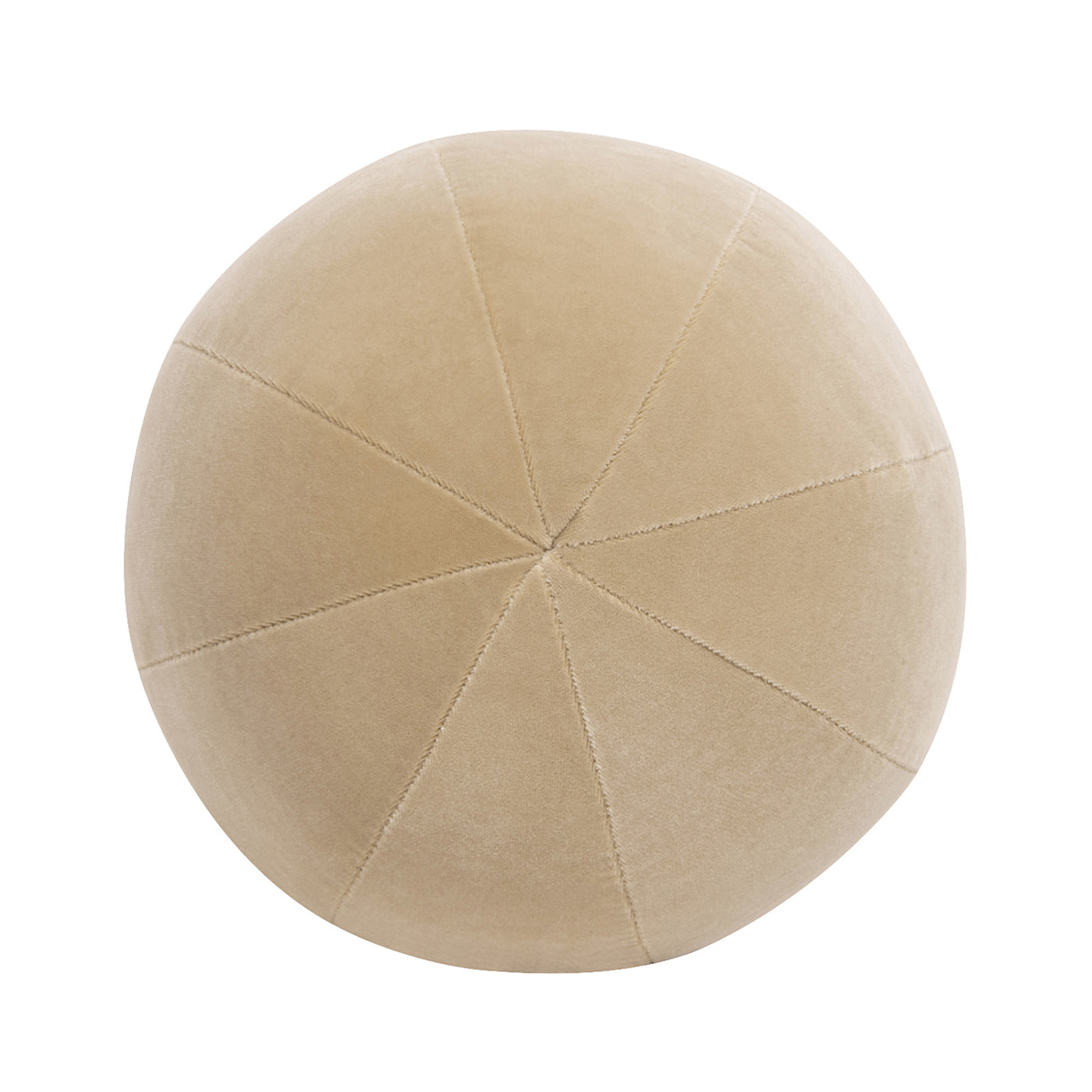 Luna 12" Round Sphere Accent Ball Throw Pillow, Fawn Brown Performance Velvet