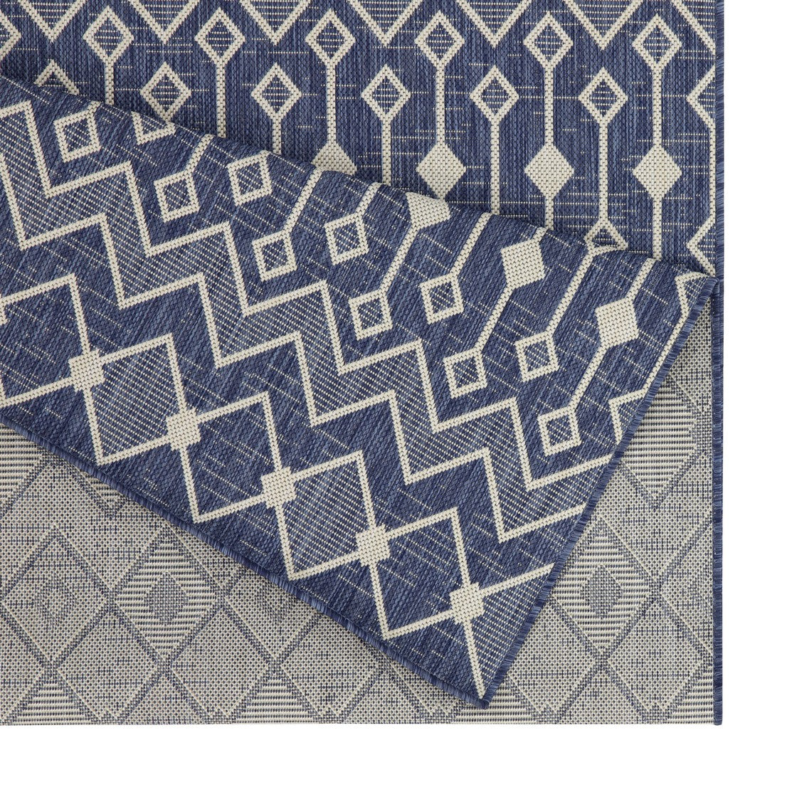 Sunshine GC_HAR2019 Blue 2 ft. 7 in. x 7 ft. 3 in. Indoor/Outdoor Area Rug
