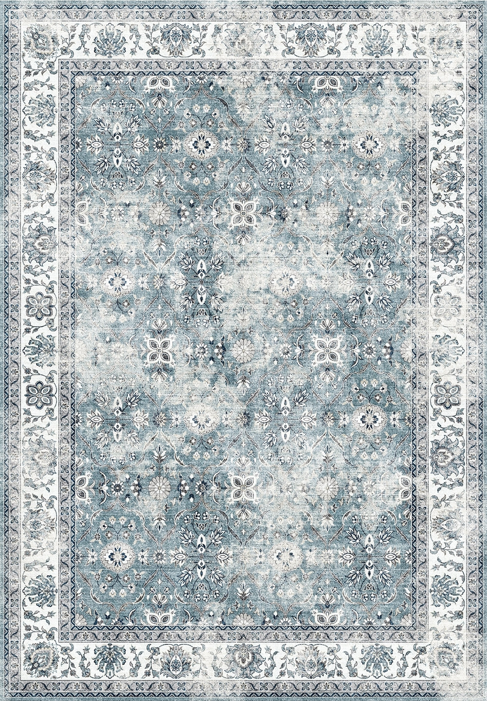 TOUCAN K4640A-19 - 5' x 7' Washable Non-Slip Area Rug