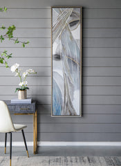 Set of 2 Elongated Modern Abstract Oil Paintings, Wall Art  for Living Room Dining Room  Bedroom  Office Entryway, 20" x 71"
