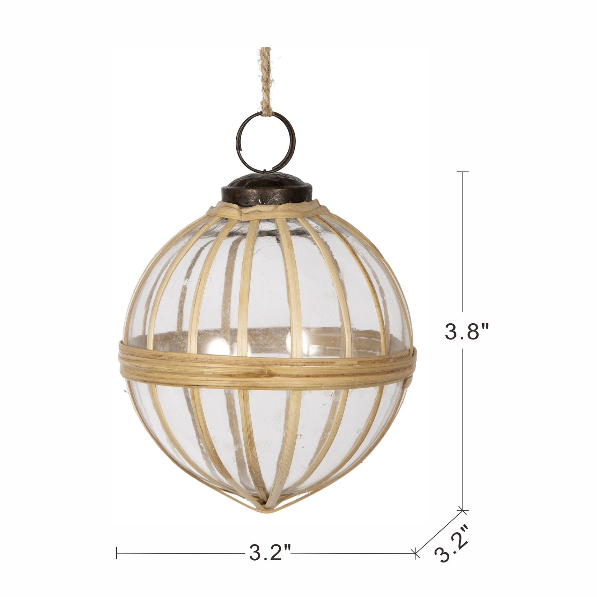 D3.2" X-Mas Hanging Ornament, Decorative Hanging Ball Christmas Tree Ornaments for Holiday Party Decorations, Set of 3