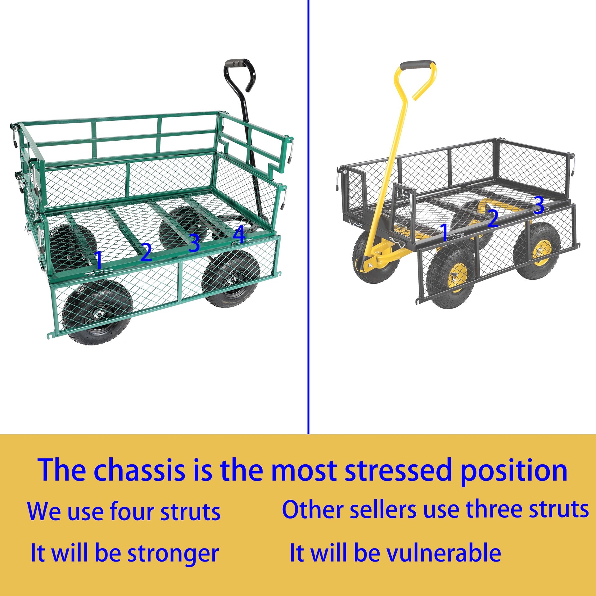 Wagon Cart Garden cart trucks make it easier to transport firewood