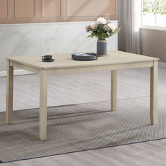 Antique Gray Finish Beautiful Dining Table 1pc Wooden Furniture, Contemporary Formal