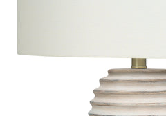 Lighting, 28"h, Table Lamp, Cream Resin, Ivory / Cream Shade, Transitional