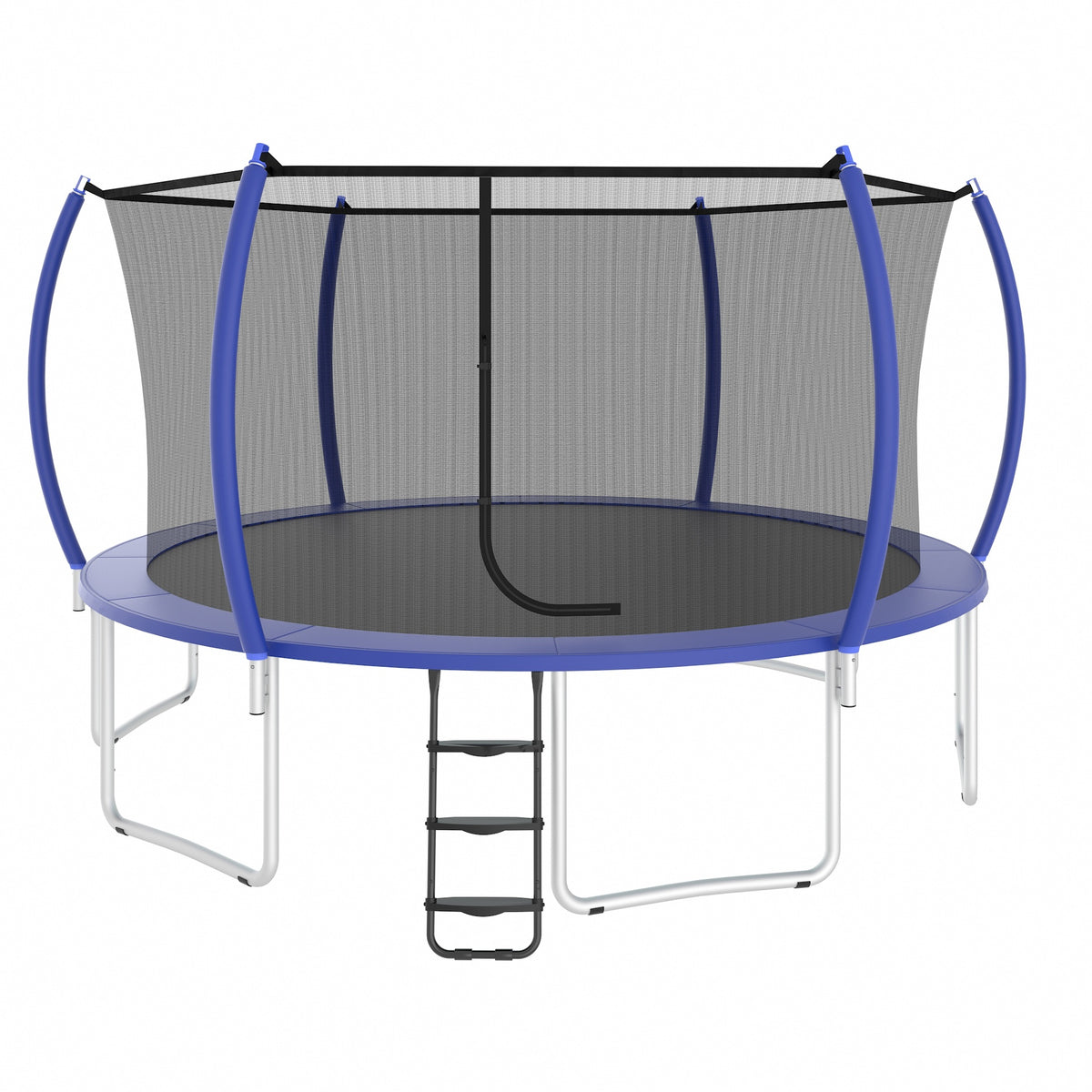 UB 14FT trampoline inner safetynet with powder coating-Blue--Pumpkin-A+B
