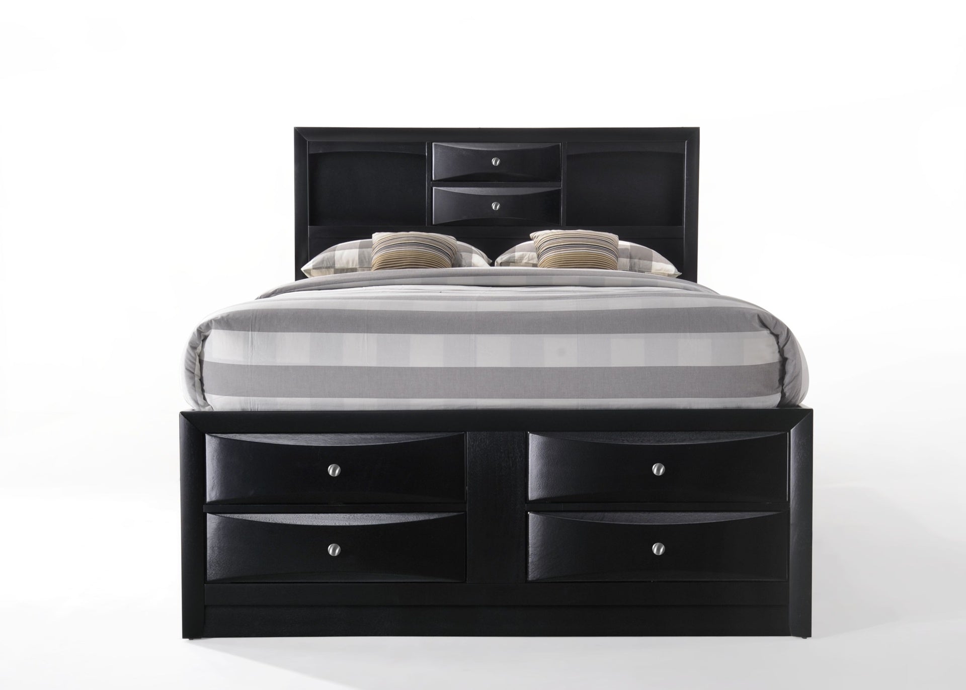Ireland Black Finish Full Bed W/Storage