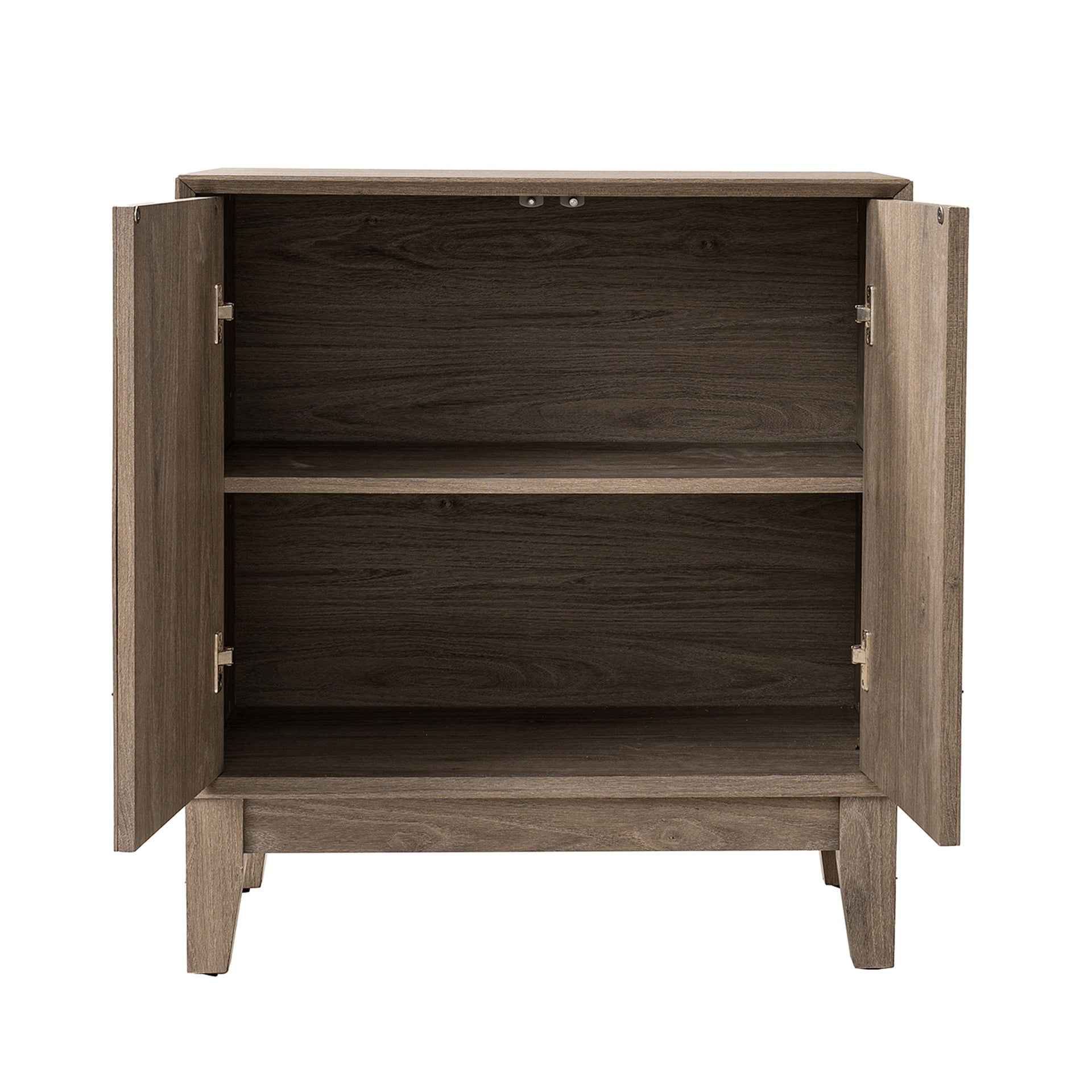 Sideboard Buffet,Mid Century Modern Storage Cabinet with Doors and Shelves, Boho Style Wooden Buffet Cabinet for Living Room