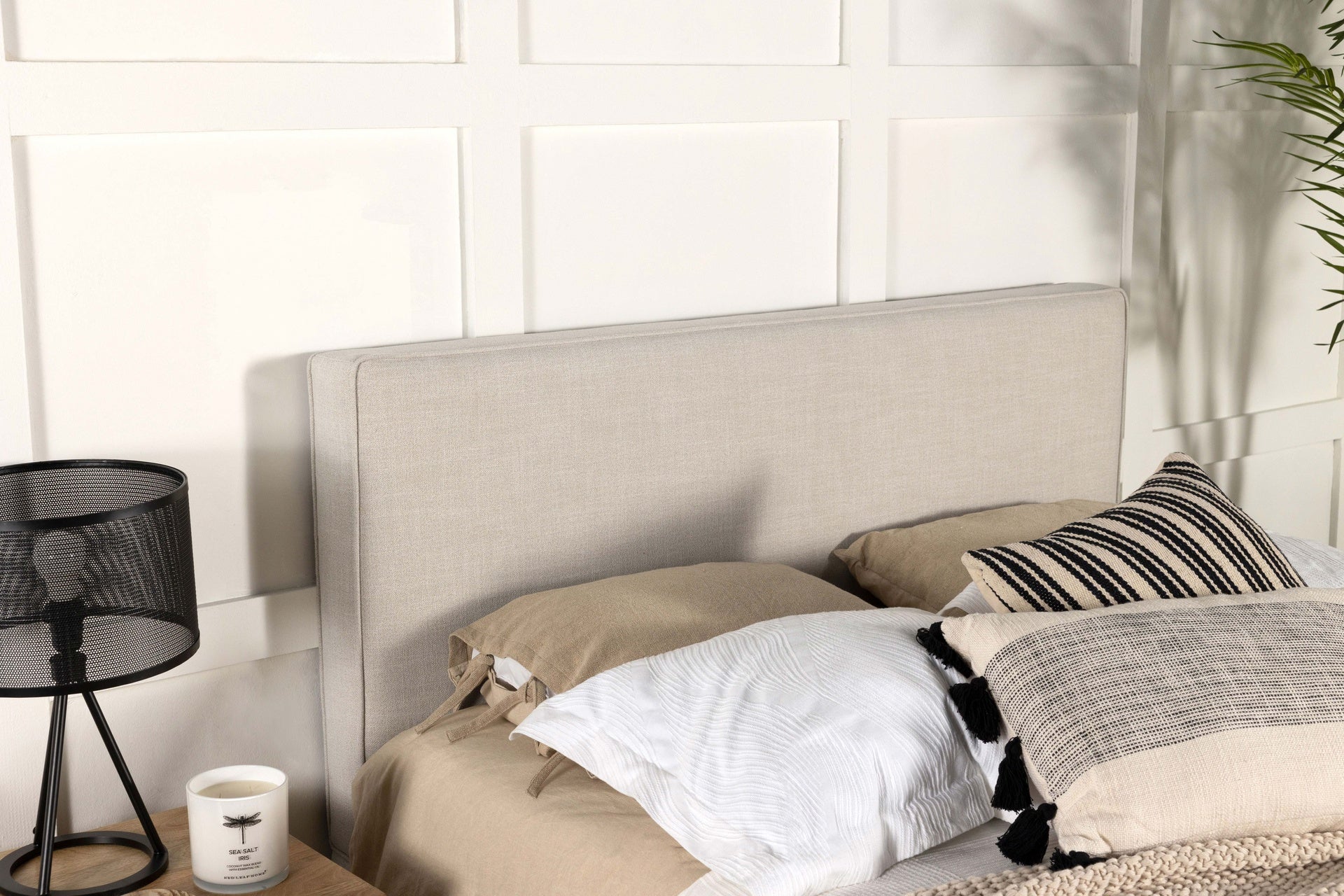 Sand Headboard with Self-welt Details