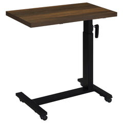 Geary Dark Pine Height Adjustable Mobile Bedroom C-Table