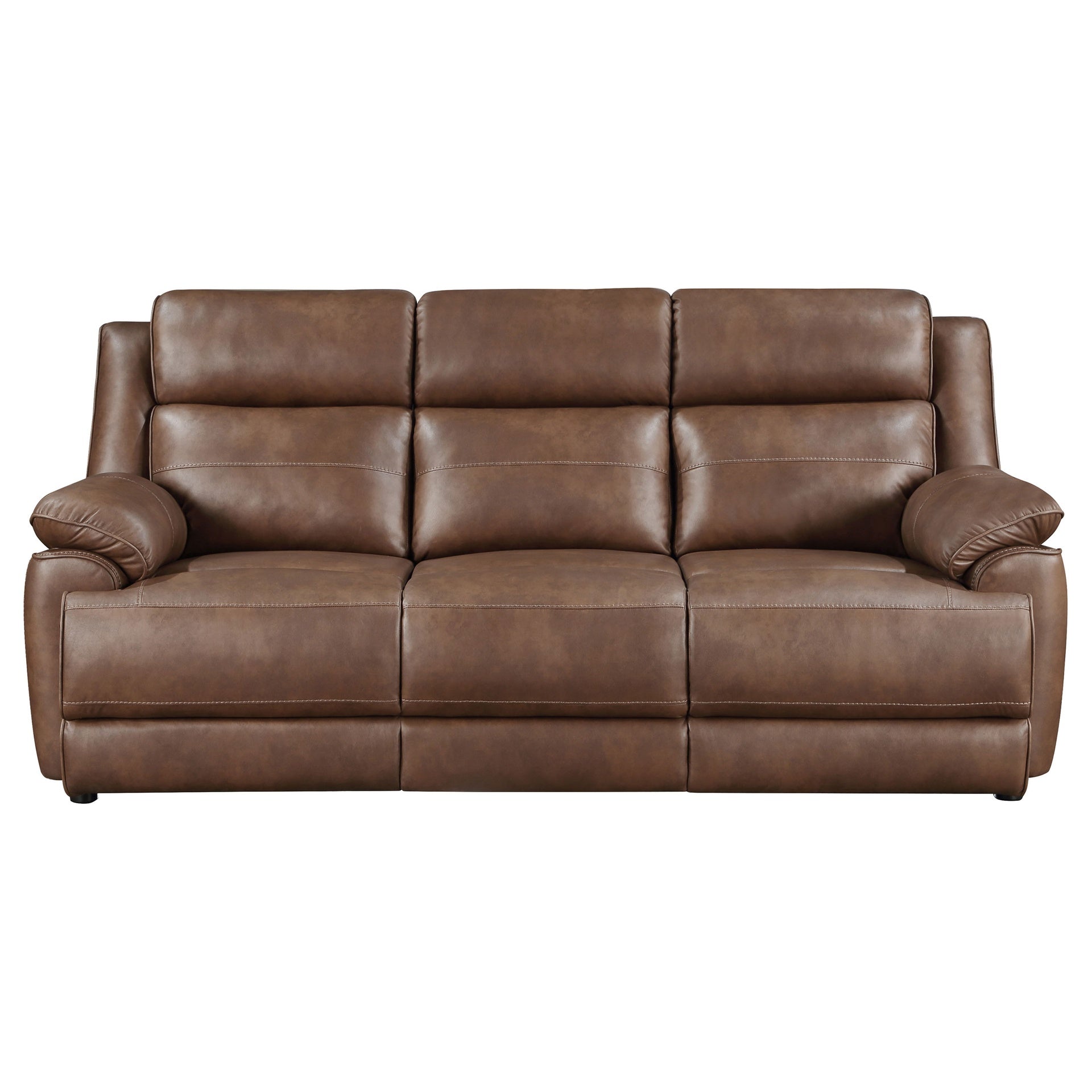 Worthington Dark Brown Padded Arm Sofa