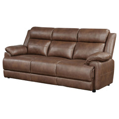 Worthington Dark Brown Padded Arm Sofa
