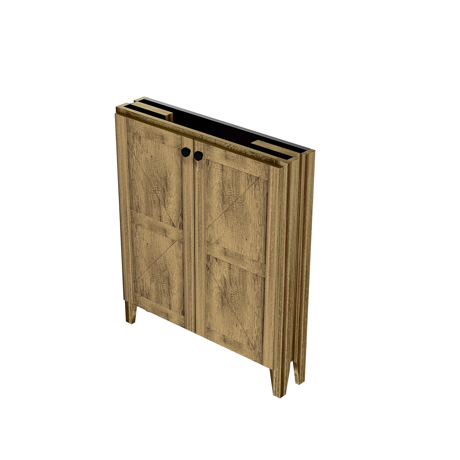30inch foldable floor-standing bathroom cabinet without basin