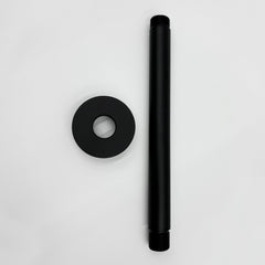 Shower Arm with Flange, 1/2 NPT Tapered Threads, Rain Shower Head Arm, Ceiling Mount Shower Extension Arm