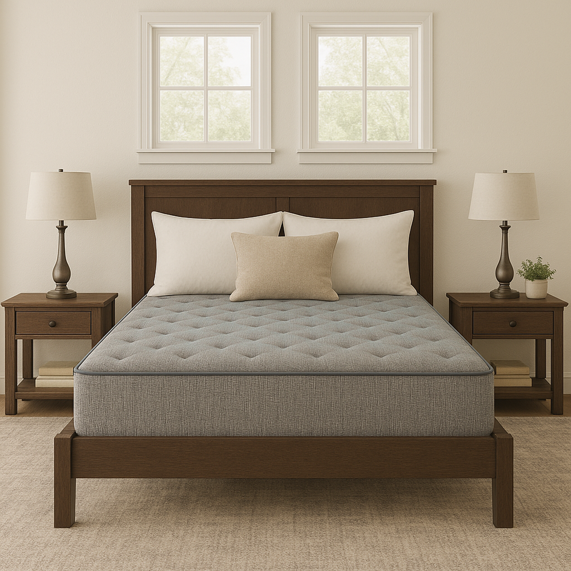 Restonic Comfort Care 2 Sided 9"  Foam Core Mattress ,Medium Comfort, Queen