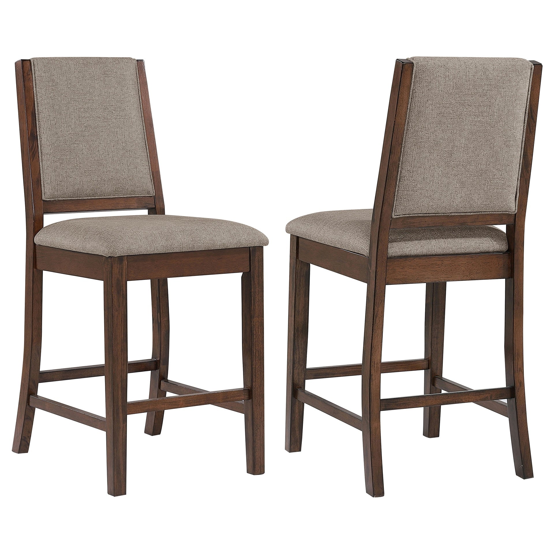 Allen Mango Oak Upholstered Counter Chair (Set of 2)