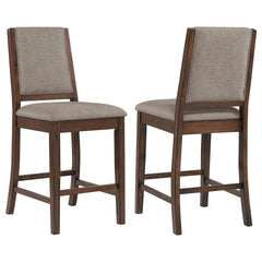 Allen Mango Oak Upholstered Counter Chair (Set of 2)