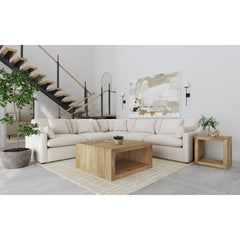 Greeley Ivory 5-piece Upholstered Modular Sectional Sofa