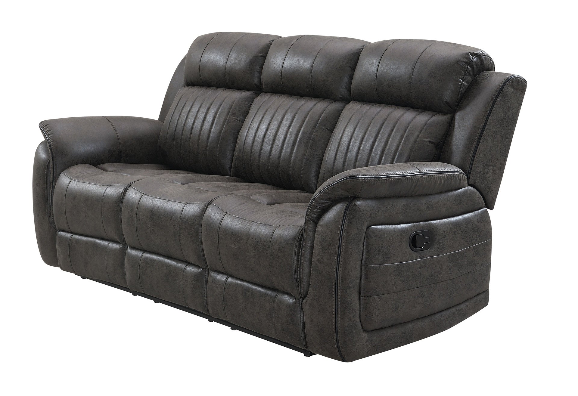 STEBAN GREY RECLINING SOFA