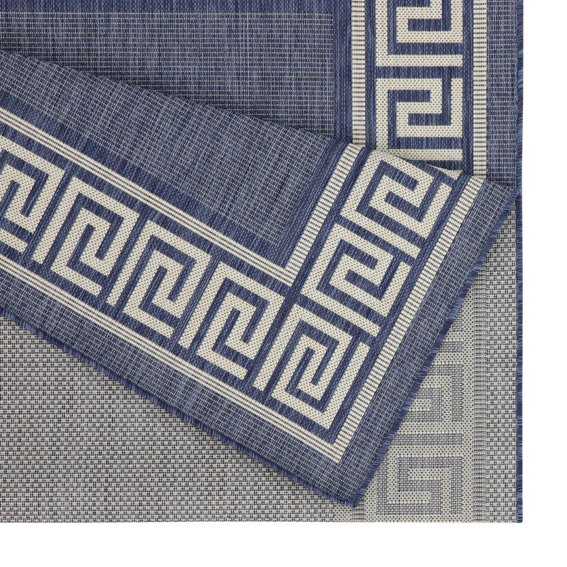 Sunshine GC_HAR2001 Blue 2 ft. 7 in. x 7 ft. 3 in. Indoor/Outdoor Area Rug