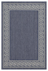Sunshine GC_HAR2001 Blue 2 ft. 7 in. x 7 ft. 3 in. Indoor/Outdoor Area Rug