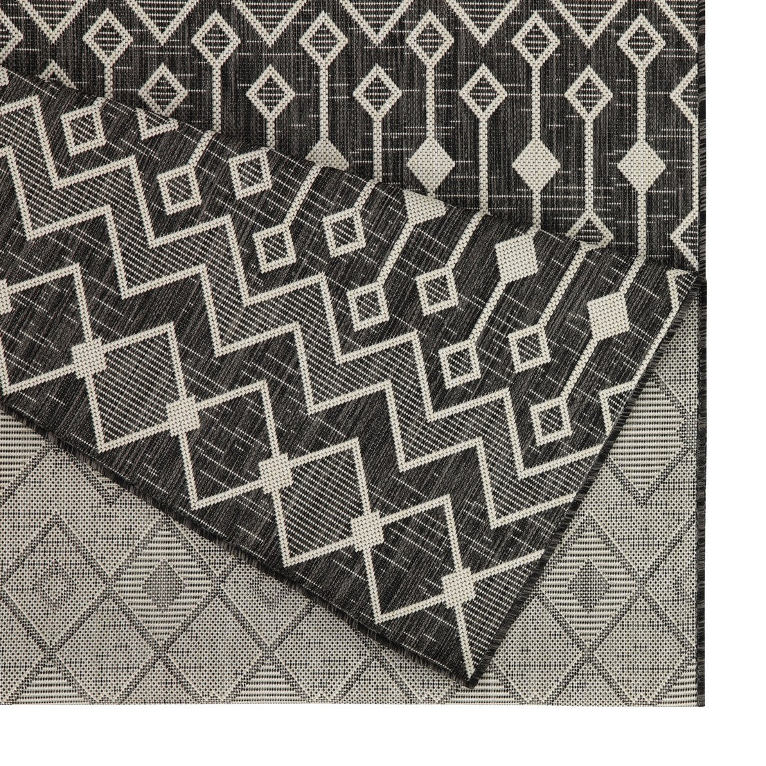Sunshine GC_HAR2020 Anthracite 2 ft. 7 in. x 7 ft. 3 in. Indoor/Outdoor Area Rug