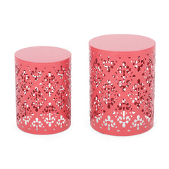 Metal S/2 end table