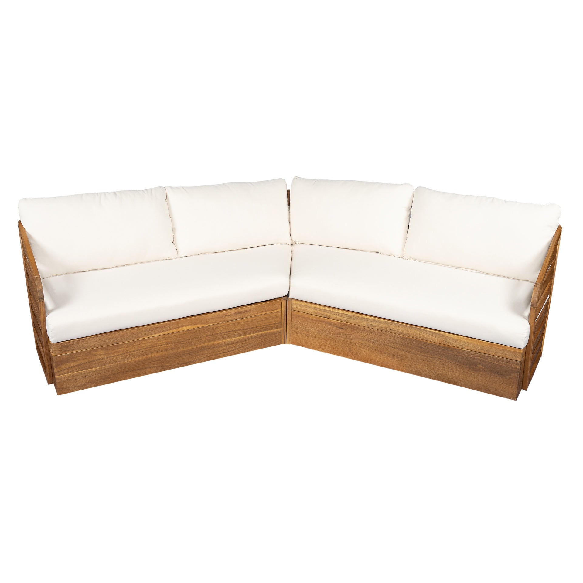 Royal Acacia Patio V Sofa Setctional set, Beige
