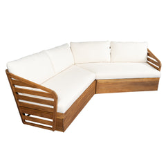 Royal Acacia Patio V Sofa Setctional set, Beige