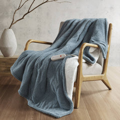 1 PCS 50x60" Dream Soft Heated Throw Blue