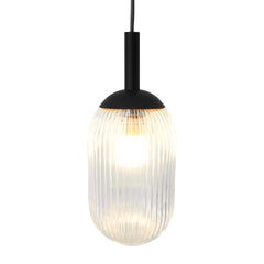 Giza Pendant Lamp - Black and Clear