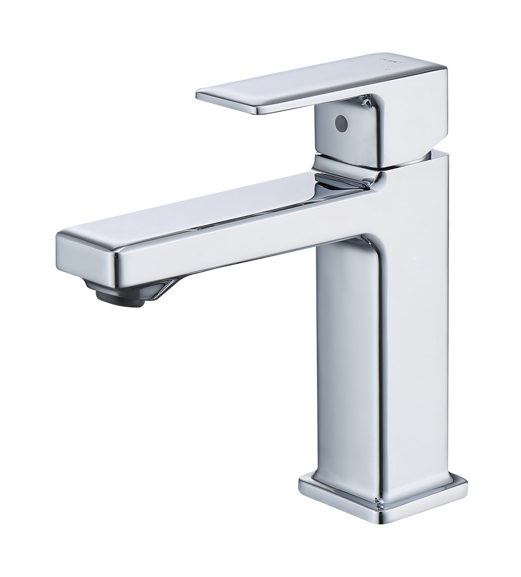 Chrome Single Hole Bathroom Faucet,Laundry Vanity Sink Faucet with Two 9/16" Hoses