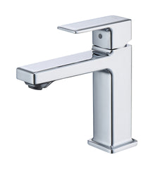 Chrome Single Hole Bathroom Faucet,Laundry Vanity Sink Faucet with Two 9/16" Hoses