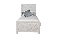 DENVER Modern Style Twin Bed Made with Wood in Natural (NJ INVENTORY)