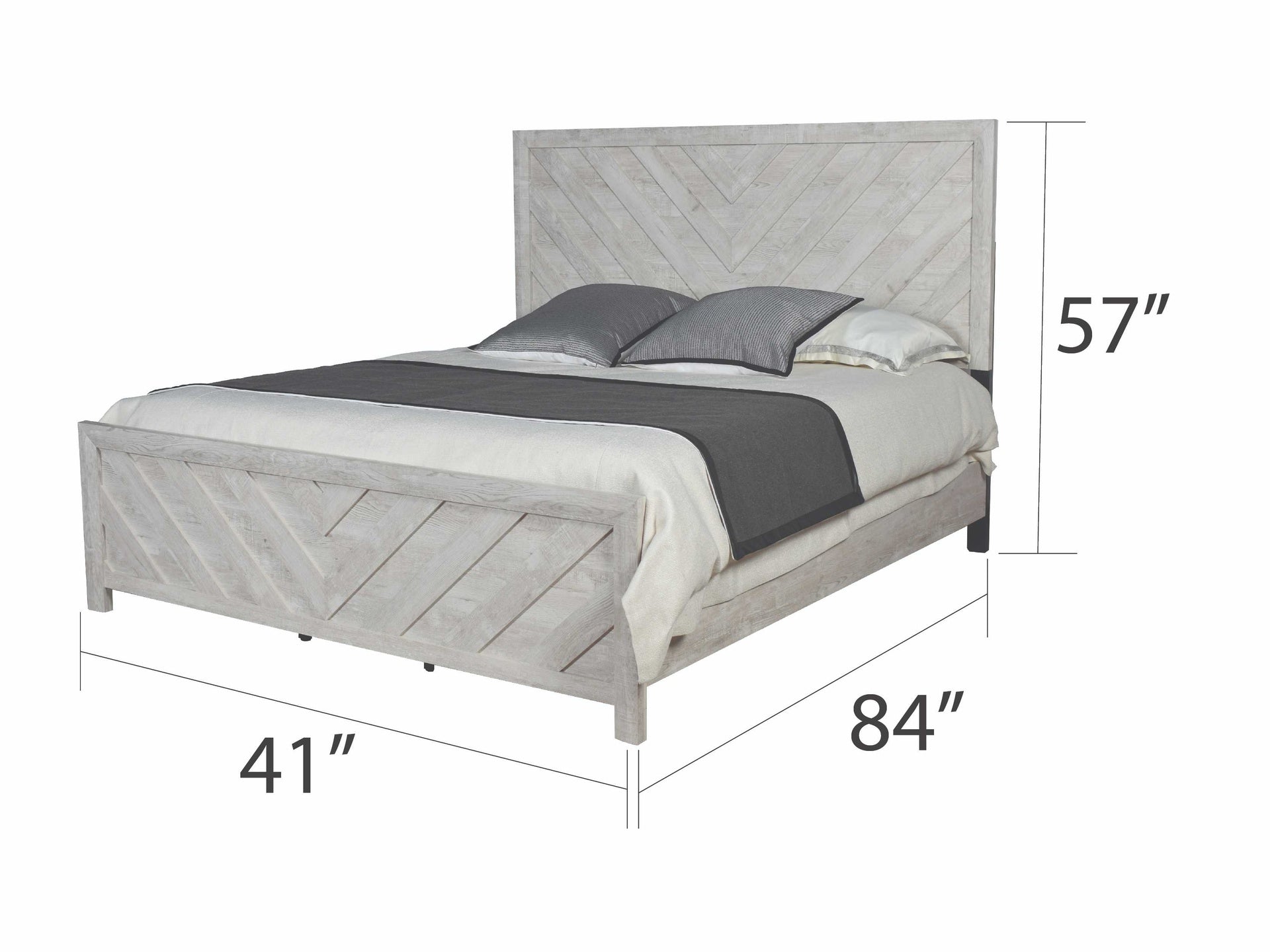 DENVER Modern Style Twin Bed Made with Wood in Natural (NJ INVENTORY)
