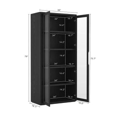 Bookcase Cabinet in Black