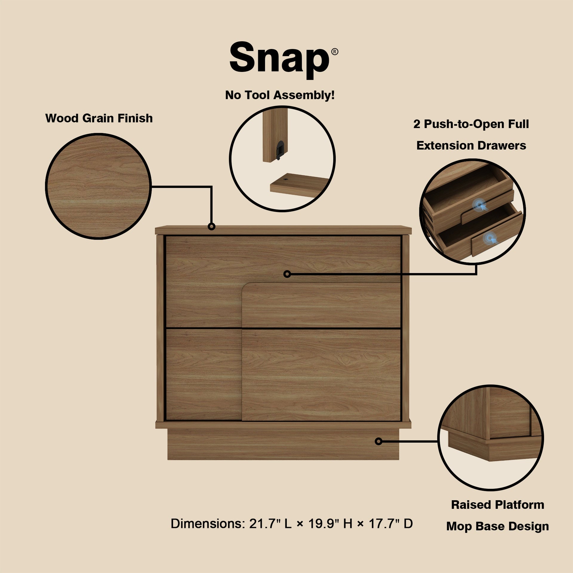 Nightstand in Maple