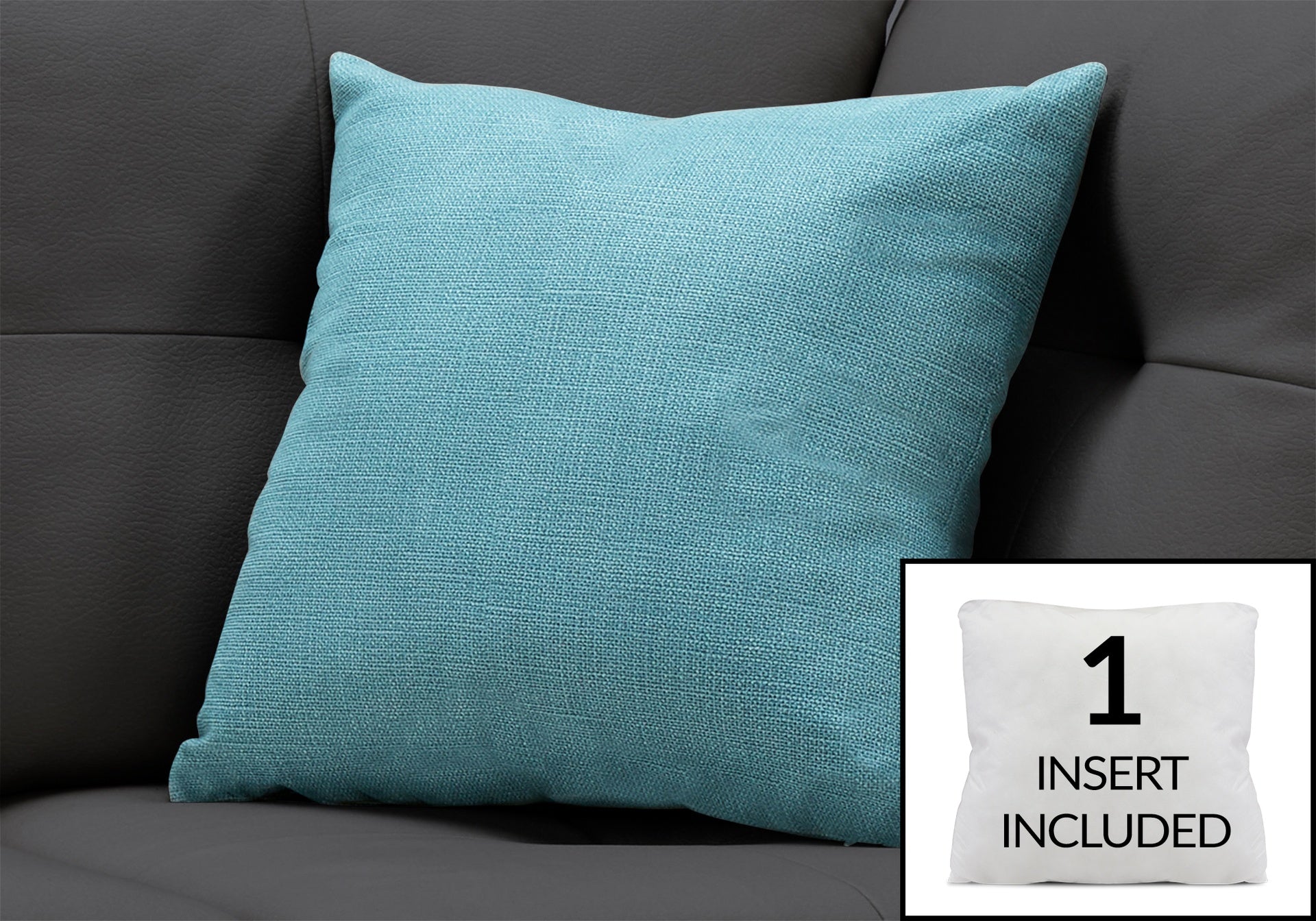 Pillows, 18 X 18 Square, Insert Included, Decorative Throw, Accent, Sofa, Couch, Bedroom, Light Green Hypoallergenic Polyester, Modern