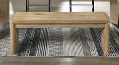 Massimo Wooden Oak Finish 50.5"W Dining Bench