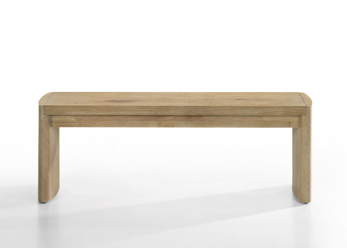 Massimo Wooden Oak Finish 50.5"W Dining Bench