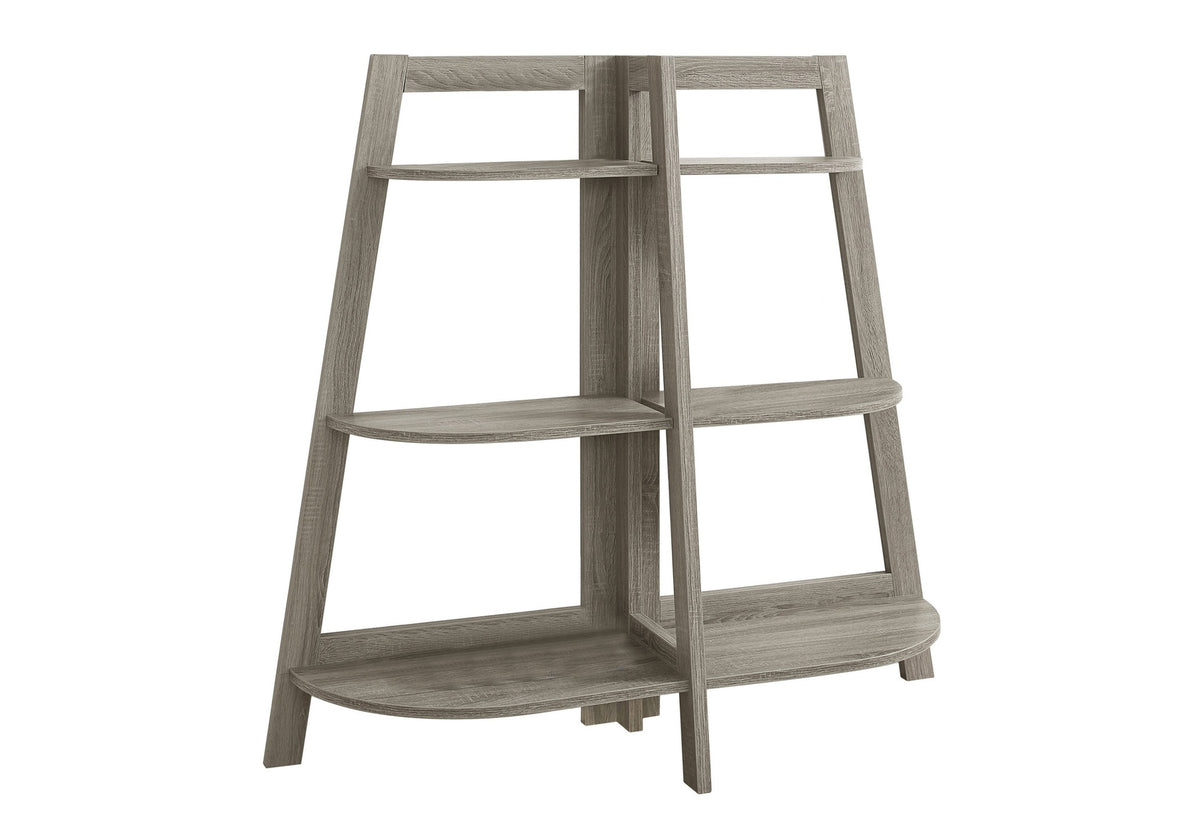 Bookshelf, Bookcase, Etagere, 3 Tier, 48"h, Office, Bedroom, Brown Laminate, Contemporary, Modern