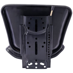 Tractor Seat w/ Backrest Black Slide Track Steel/PVC Compact Mower